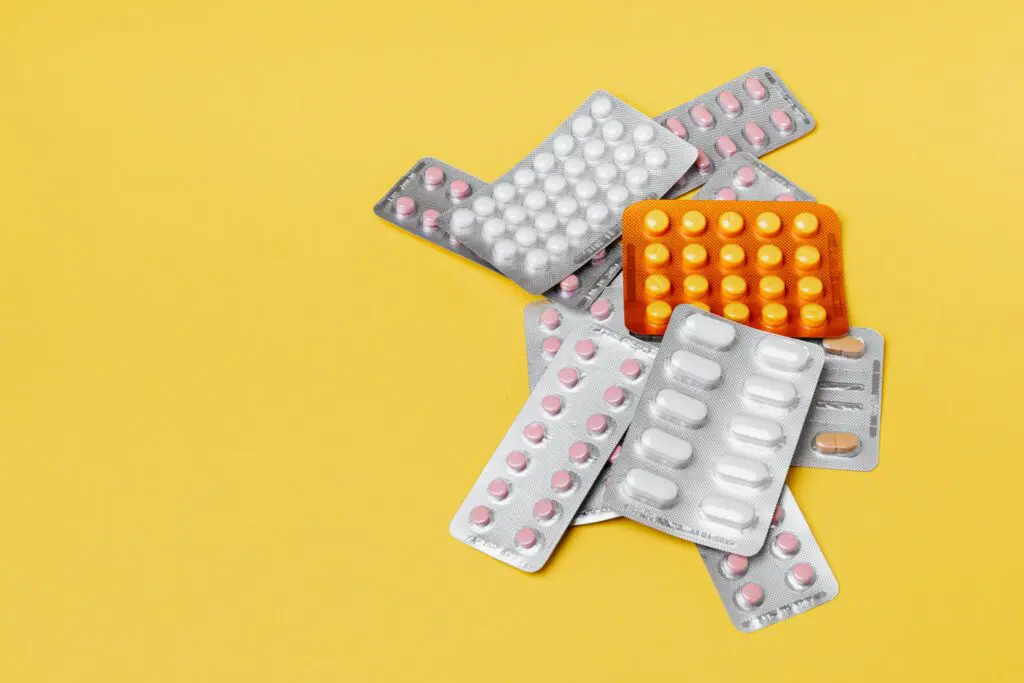 Pills in packets