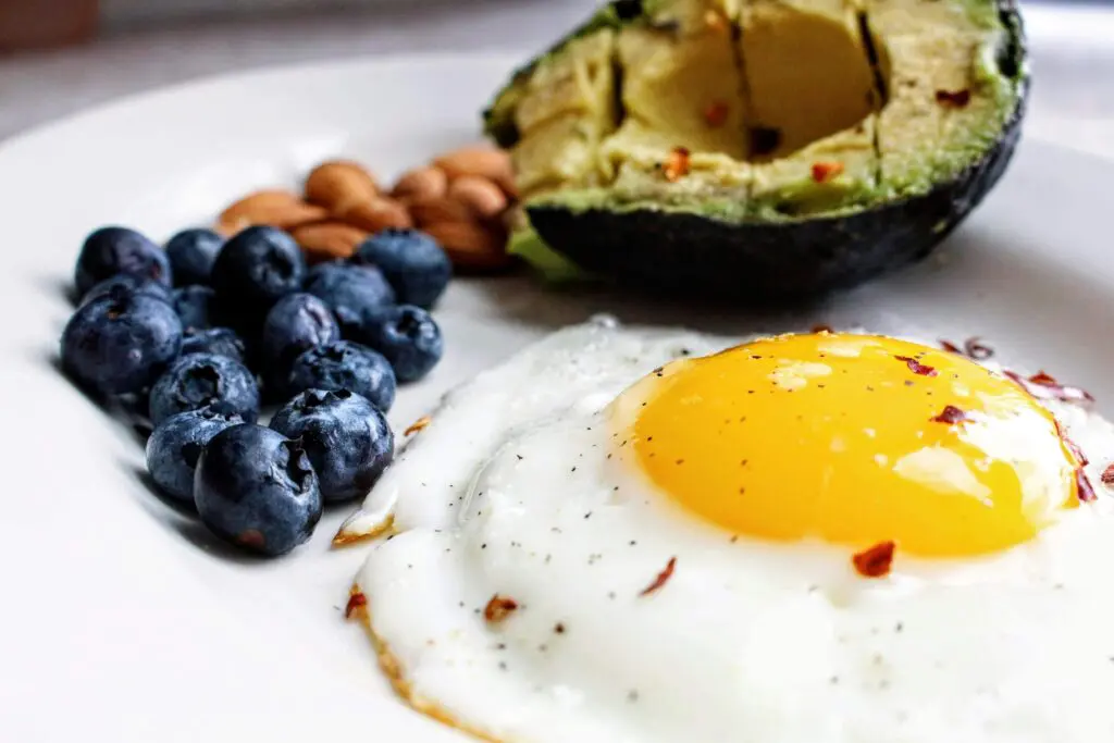 Different foods on a plate